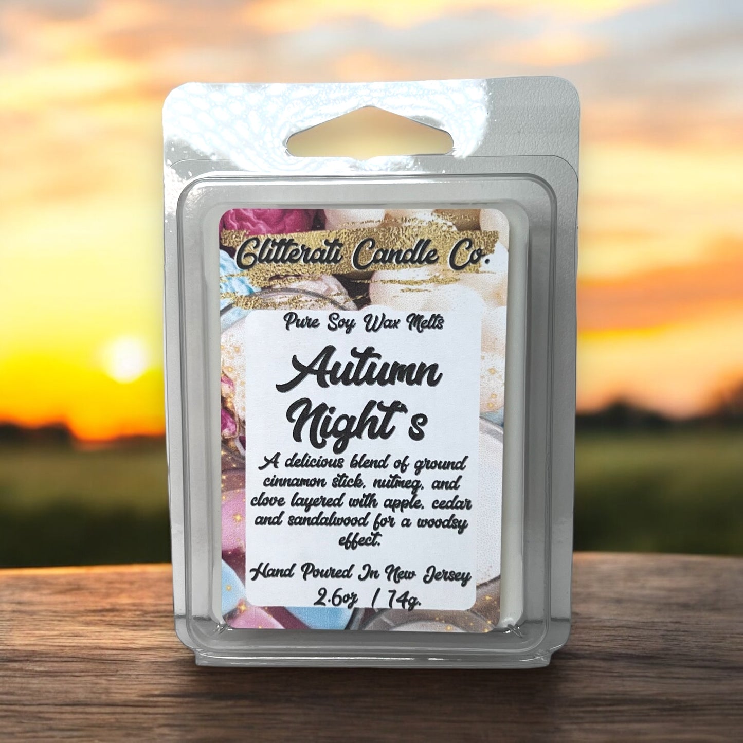 100% Pure Soy Artisanal Wax Melts , 2.6oz