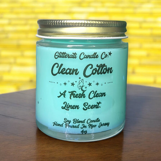 Clean Cotton Soy Blend Wax Candle 4oz