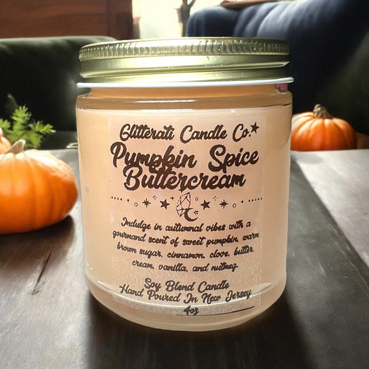 Pumpkin Spice Buttercream  Soy Blend Wax Candle 4oz