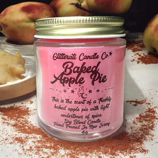 Baked Apple Pie Soy Blend Wax Candle 4oz