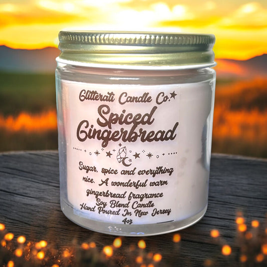 Spiced Gingerbread Soy Blend Wax Candle 4oz