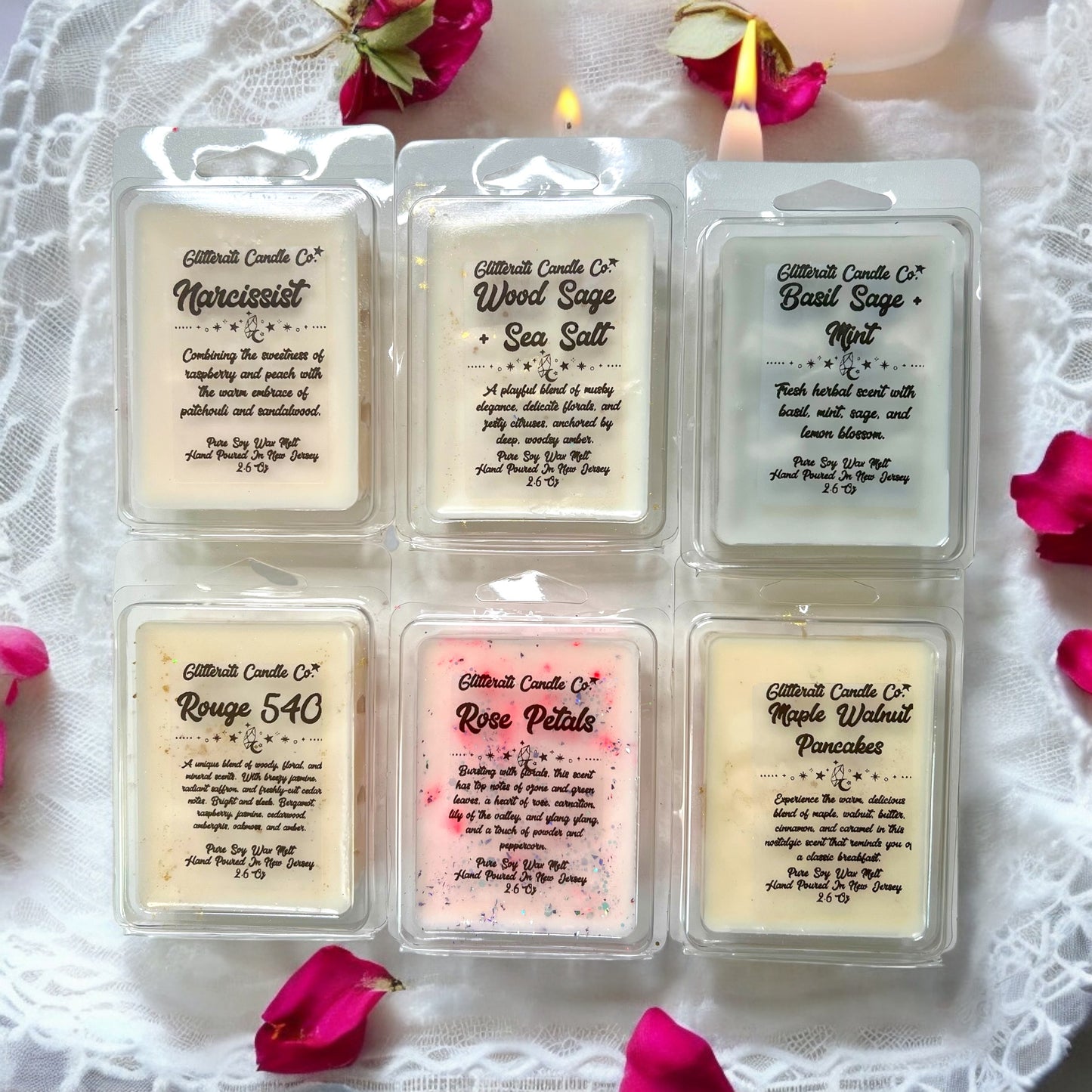 100% Pure Soy Scented Wax Melt Clamshell