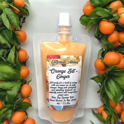 Orange Zest & Ginger Luxurious Premium Soy Squeeze Wax