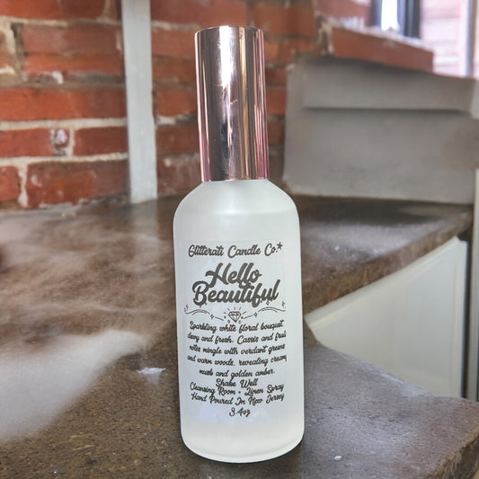 Hello Beautiful Linen & Room Glass Spray Bottle