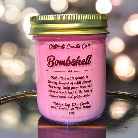 Bombshell 100% Natural Wax Soy Candle 8oz