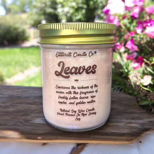 Leaves 100% Natural Wax Soy Candle 8oz