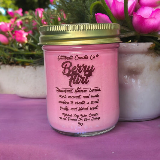 Berry Flirt 100% Natural Wax Soy Candle 8oz