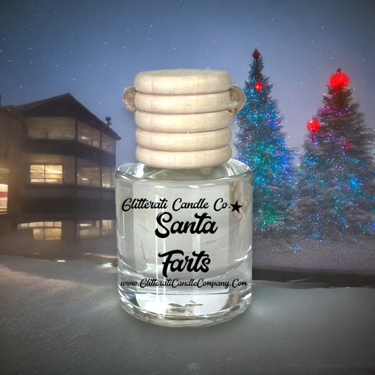 Santa Farts  Hanging Car Oil Diffuser Freshener