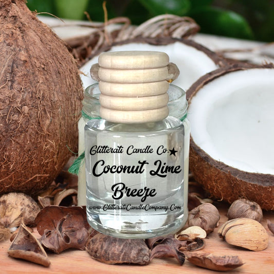 Coconut Lime Breeze Scented Hanging Car Oil Diffuser Freshener