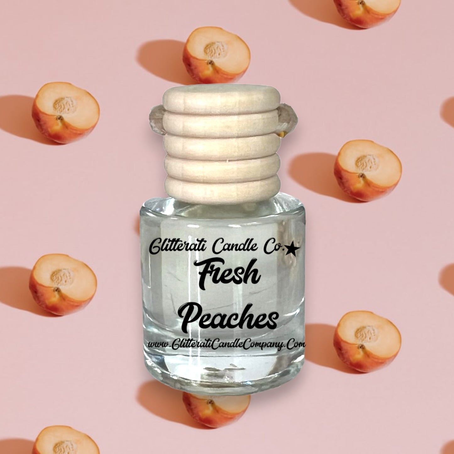 Fresh Peaches Hanging Car Oil Diffuser Freshener