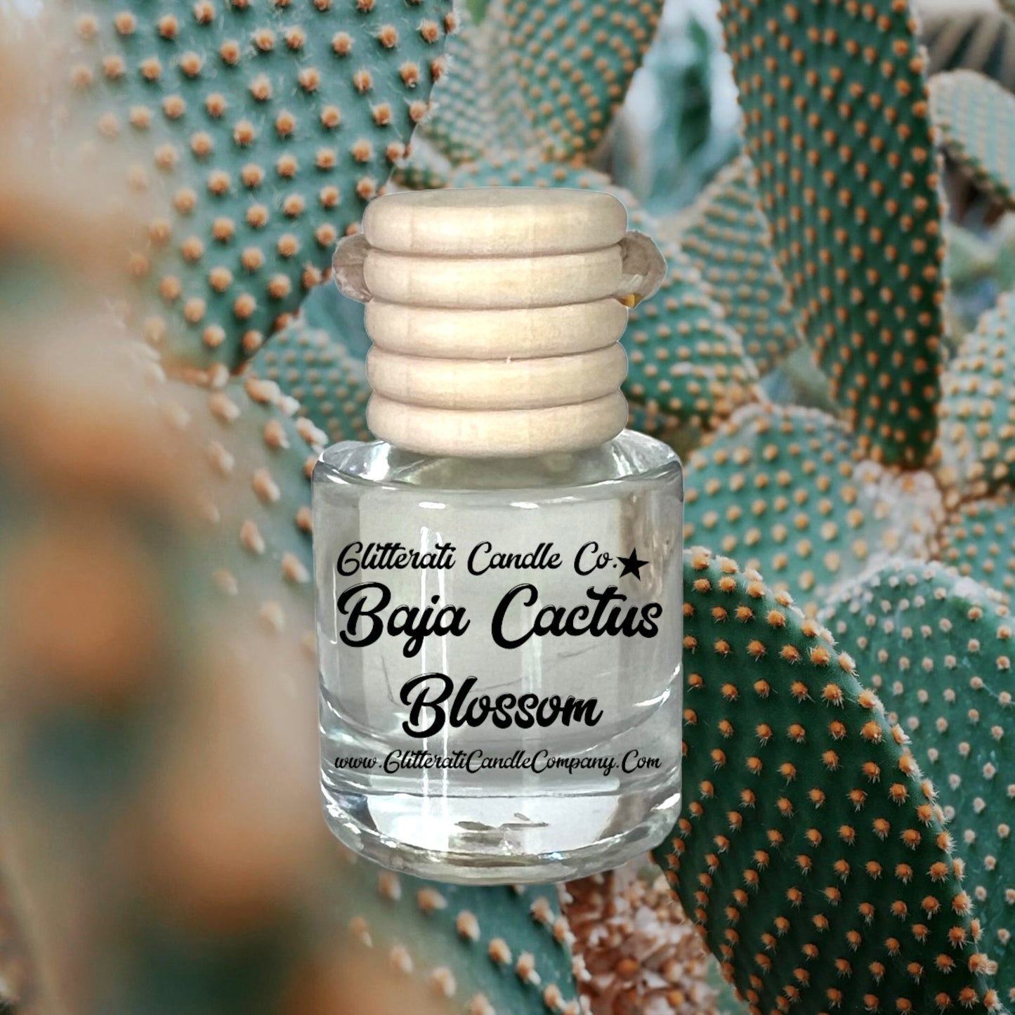 Baja Cactus Blossom Hanging Car Oil Diffuser Freshener