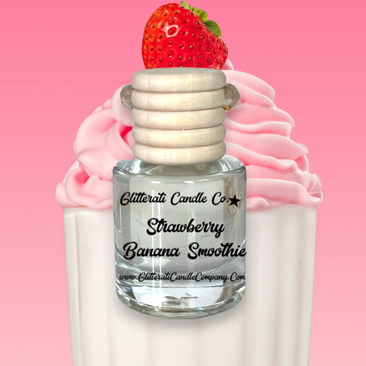 Strawberry Banana Smoothie Hanging Car Oil Diffuser Freshener