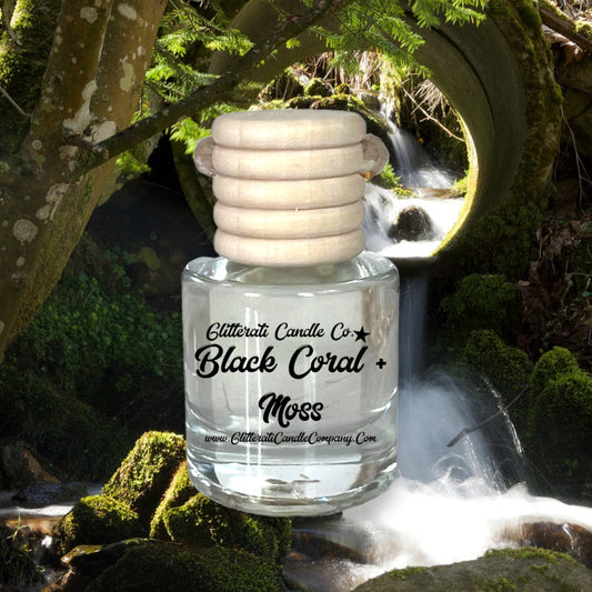 Black Coral & Moss Scented Hanging Car Oil Diffuser Freshener