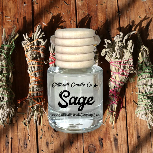 Sage Scented Hanging Car Oil Diffuser Freshener