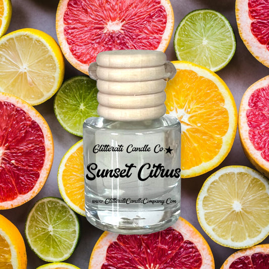 Sunset Citrus Hanging Car Oil Diffuser Freshener