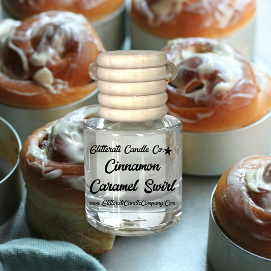 Cinnamon Caramel Swirl Scented Hanging Car Oil Diffuser Freshener