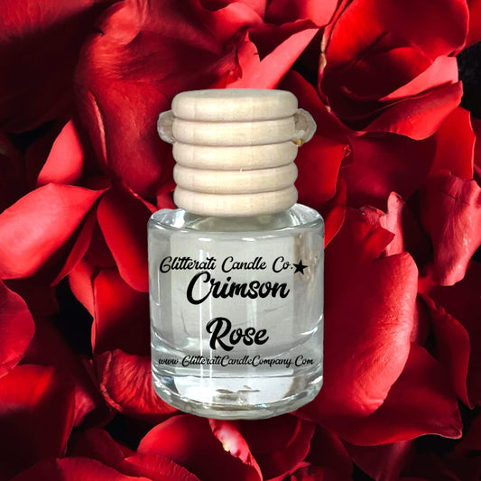 Crimson Rose Scented Hanging Car Oil Diffuser Freshener