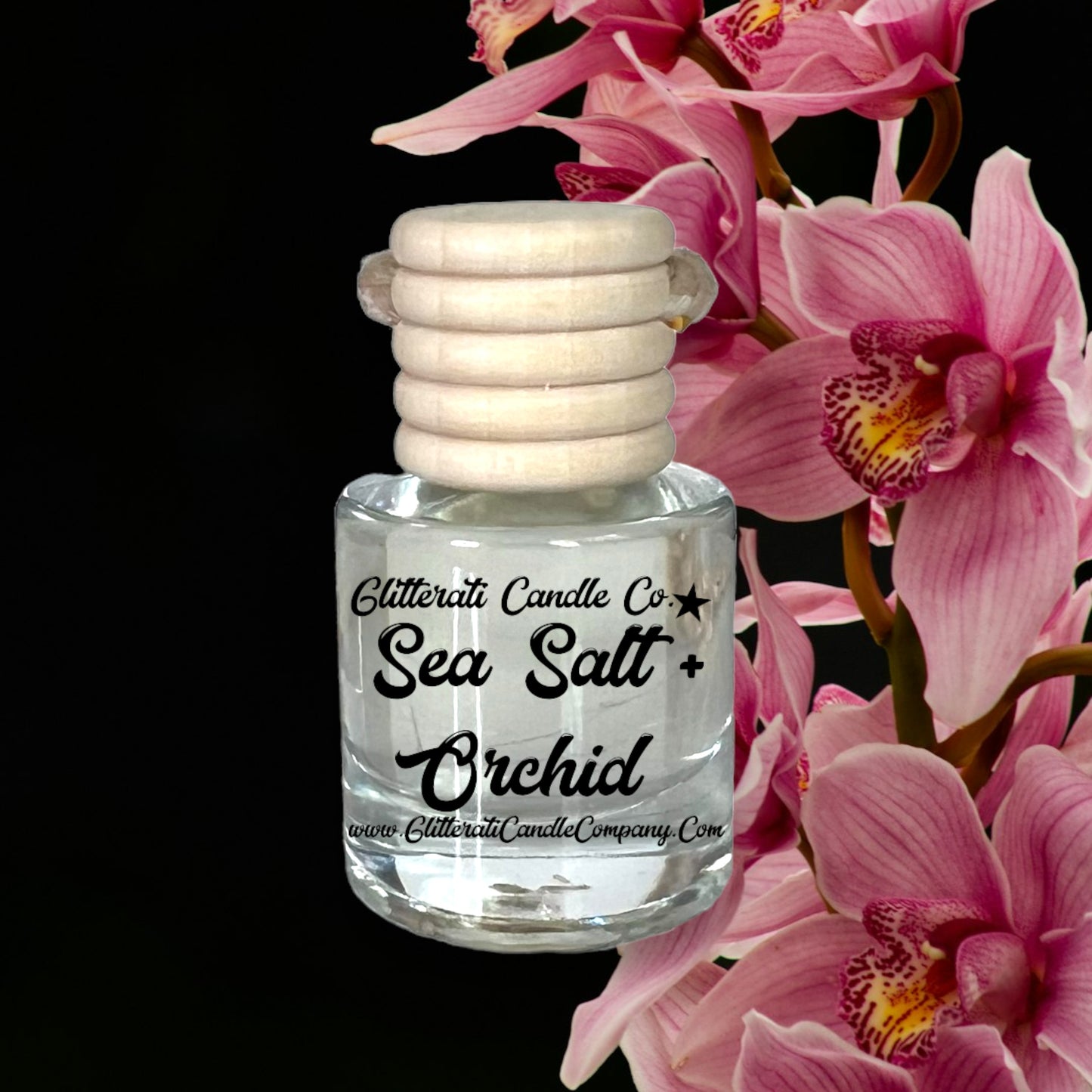 Sea Salt and Orchid Scented Hanging Car Oil Diffuser Freshener