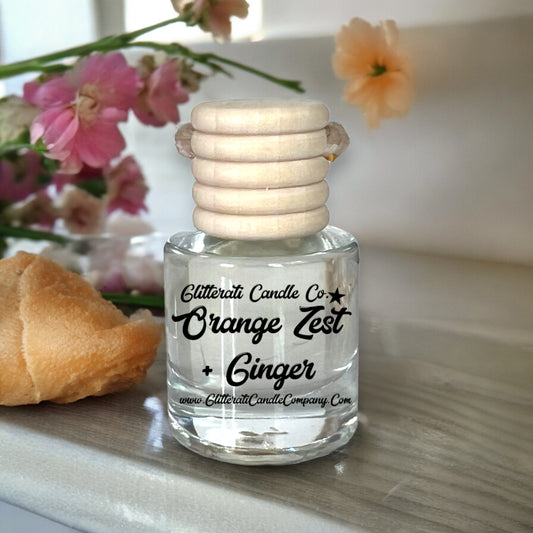 Orange Zest & Ginger Hanging Car Oil Diffuser Freshener