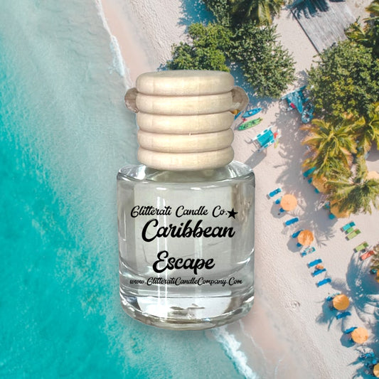 Caribbean Escape Scented Hanging Car Oil Diffuser Freshener