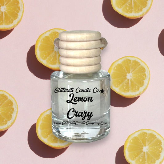 Lemon Crazy Hanging Car Oil Diffuser Freshener