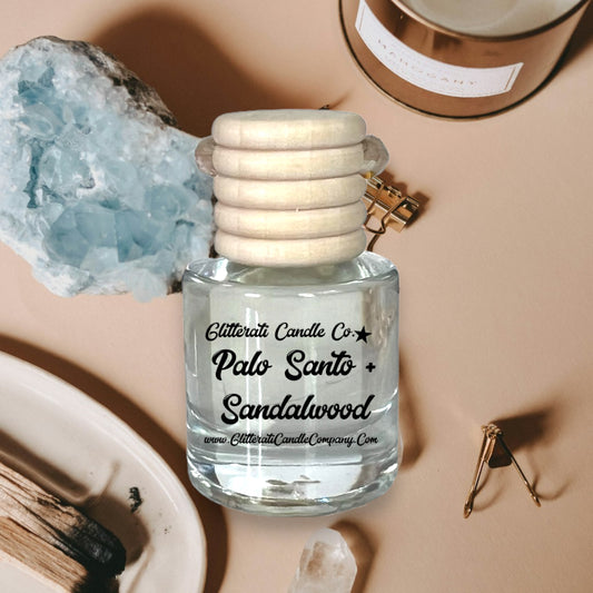 Palo Santo + Sandalwood Scented Hanging Car Oil Diffuser Freshener