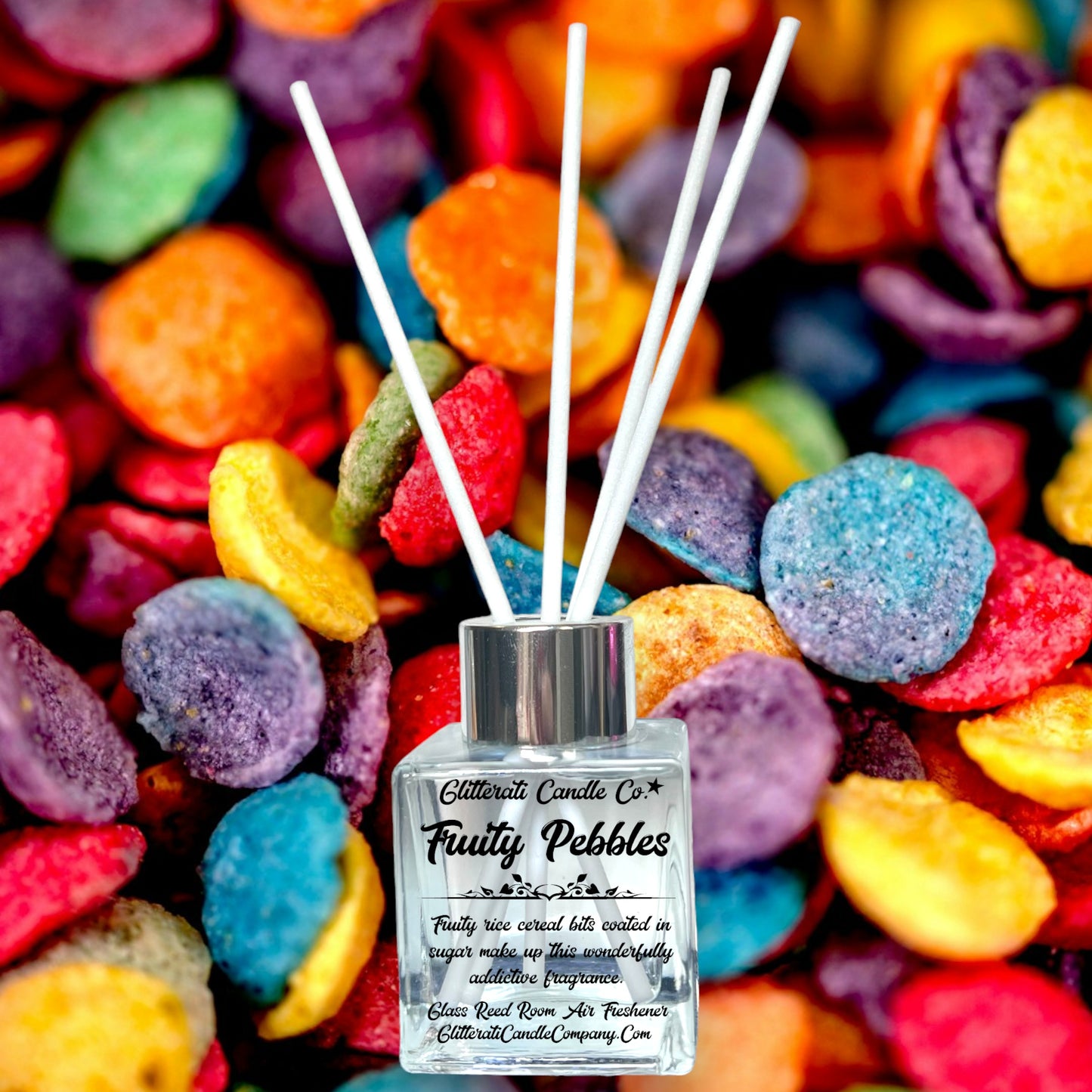 Fruity Pebbles Glass Reed Room Air Freshener Diffuser