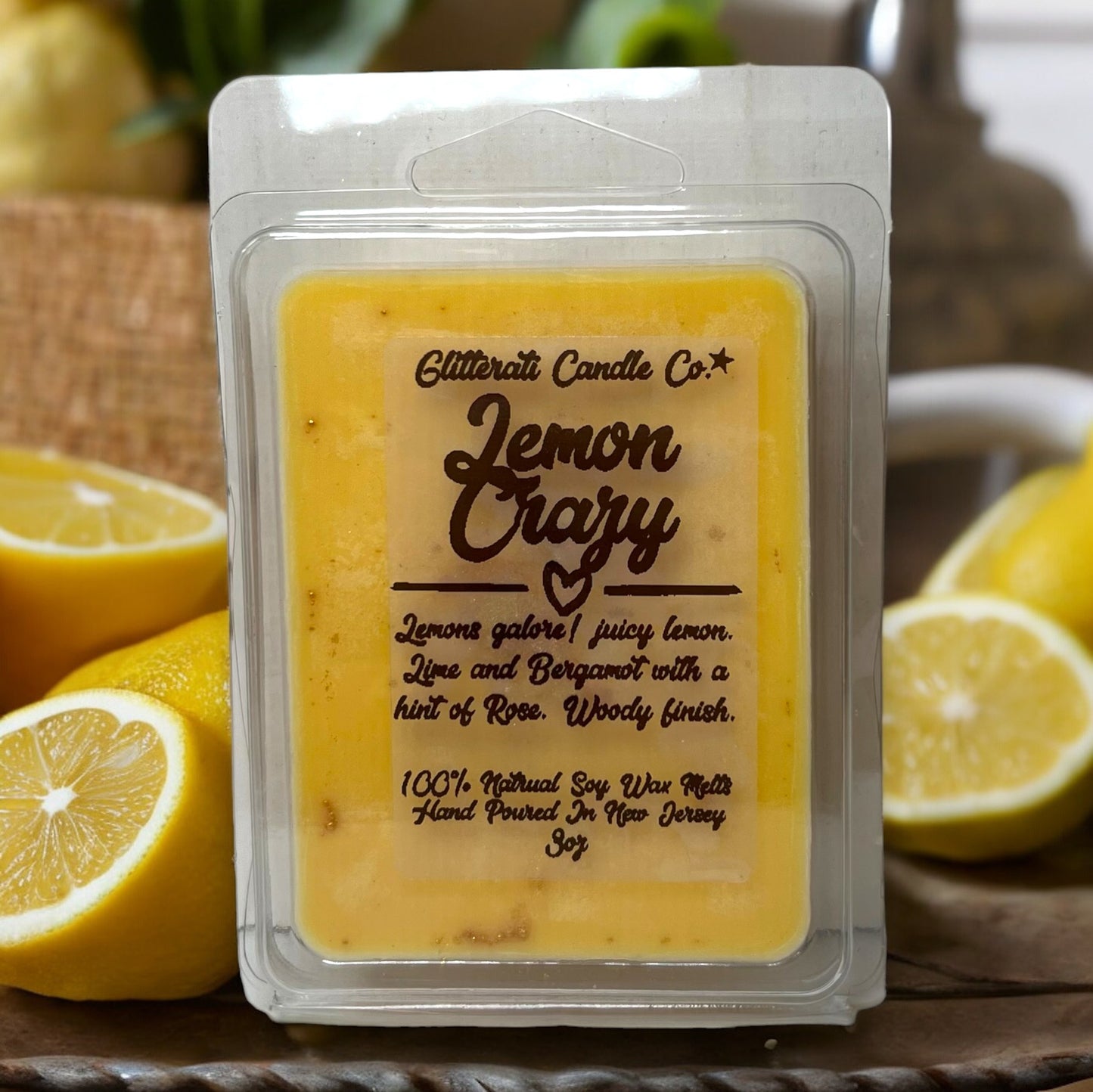Lemon Crazy Soy Wax Melts - 6 Piece Clamshell