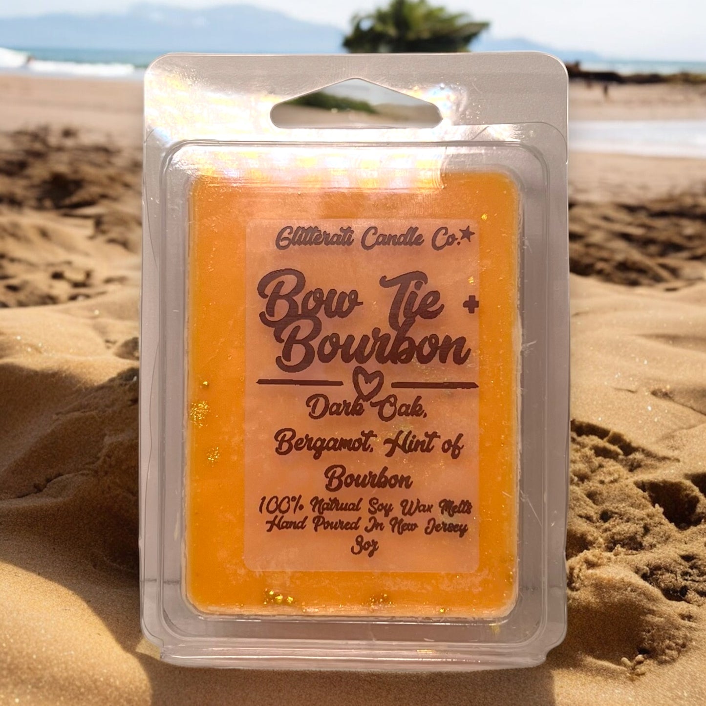 Bow Tie Bourbon Soy Wax Melts - 6 Piece Clamshell