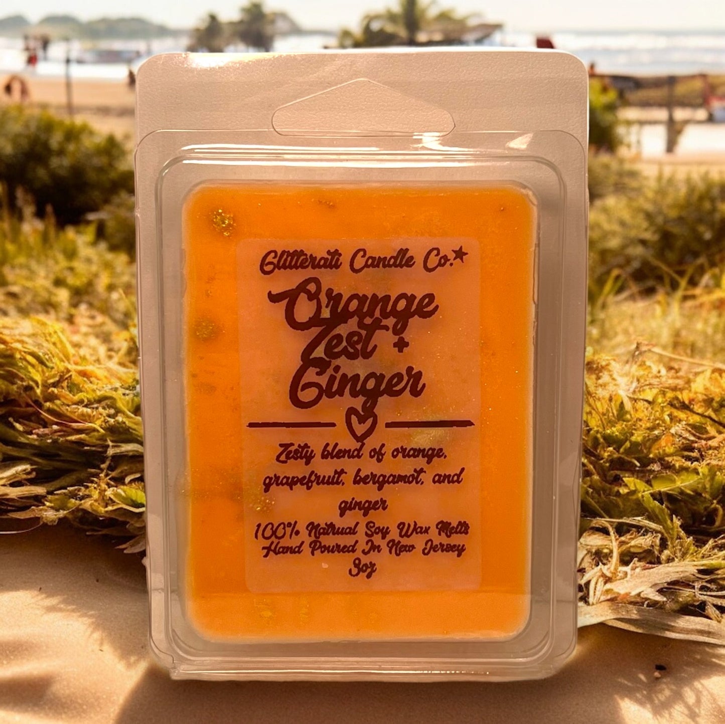 Orange Zest Ginger Soy Wax Melts - 6 Piece Clamshell